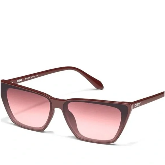 Quay Australia Bad Habit Red Sunglasses for Women- no pouch - Picture 1 of 5